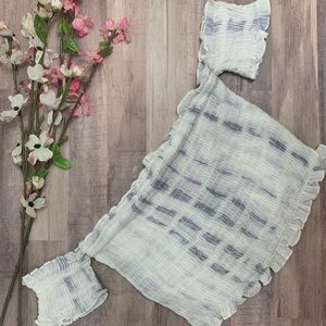 NWT F21 Smocked Off the Shoulder Crop Top